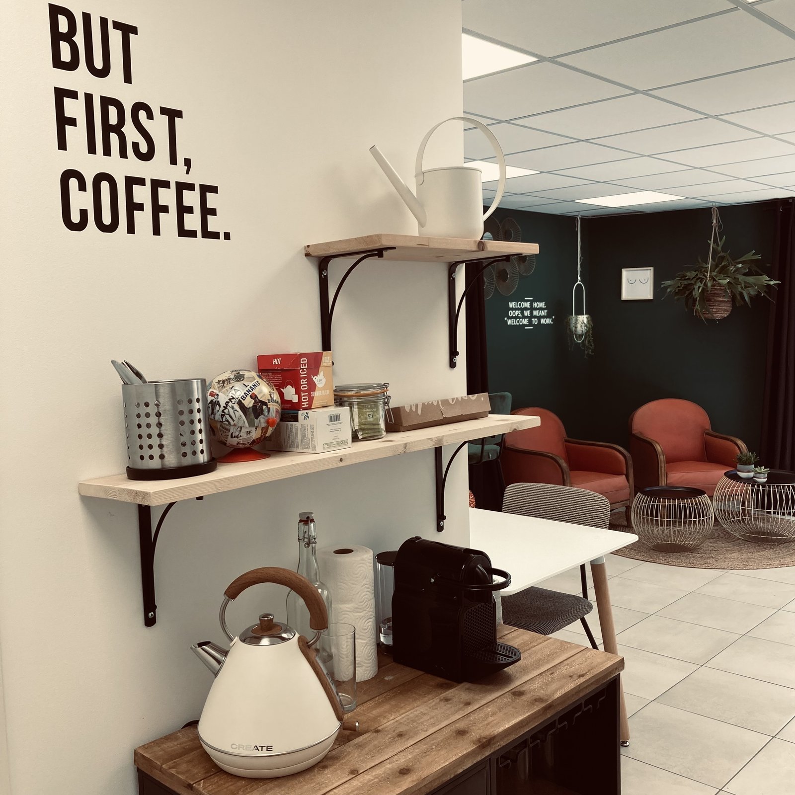 Coin café de l’espace coworking